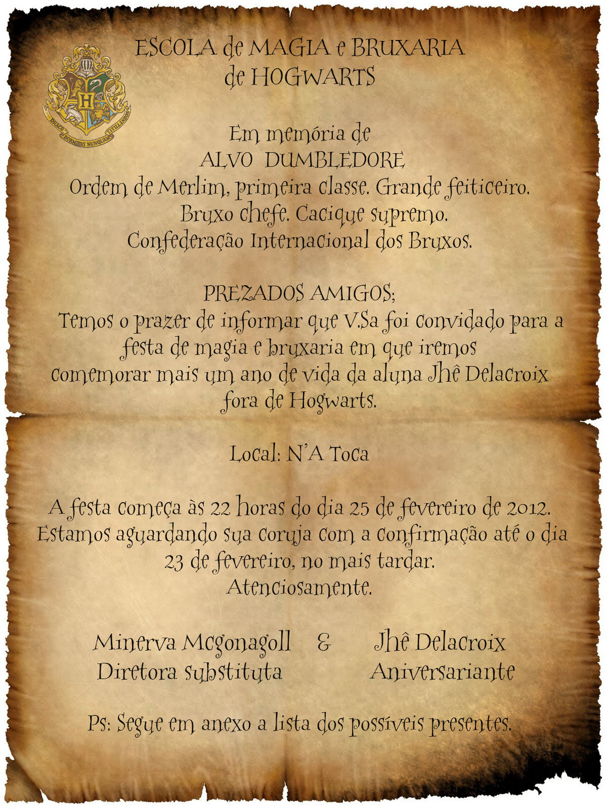 Carta De Hogwarts Para Imprimir Pdf - Quotes About 0